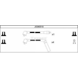 Uždegimo laido komplektas NIPPARTS J5380510