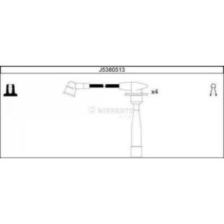 Uždegimo laido komplektas NIPPARTS J5380513