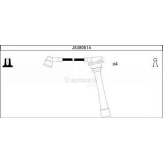 Uždegimo laido komplektas NIPPARTS J5380514