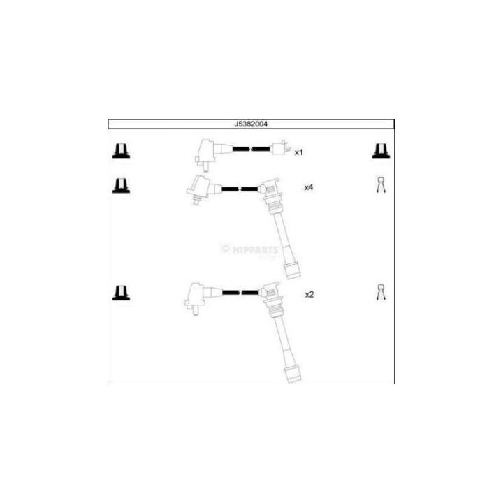Uždegimo laido komplektas NIPPARTS J5382004