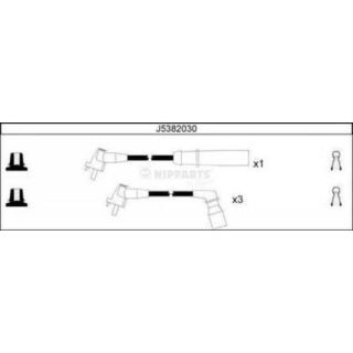Uždegimo laido komplektas NIPPARTS J5382030