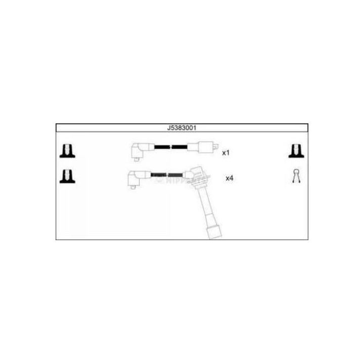Uždegimo laido komplektas NIPPARTS J5383001