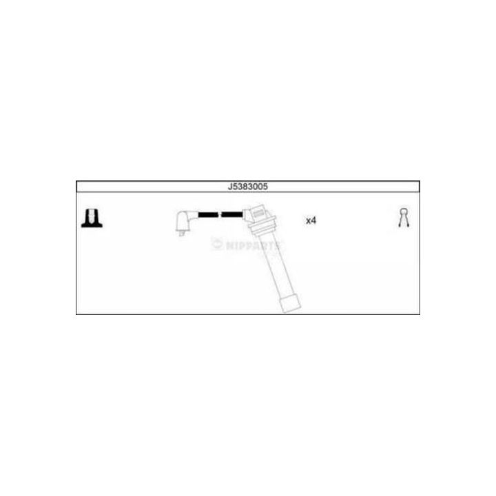 Uždegimo laido komplektas NIPPARTS J5383005