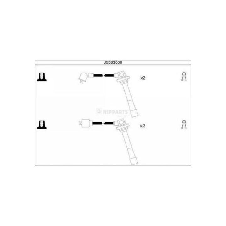 Uždegimo laido komplektas NIPPARTS J5383008