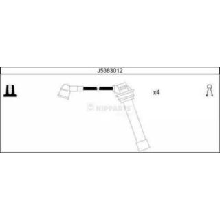 Uždegimo laido komplektas NIPPARTS J5383012