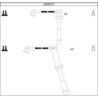 Uždegimo laido komplektas NIPPARTS J5383017