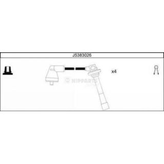 Uždegimo laido komplektas NIPPARTS J5383026