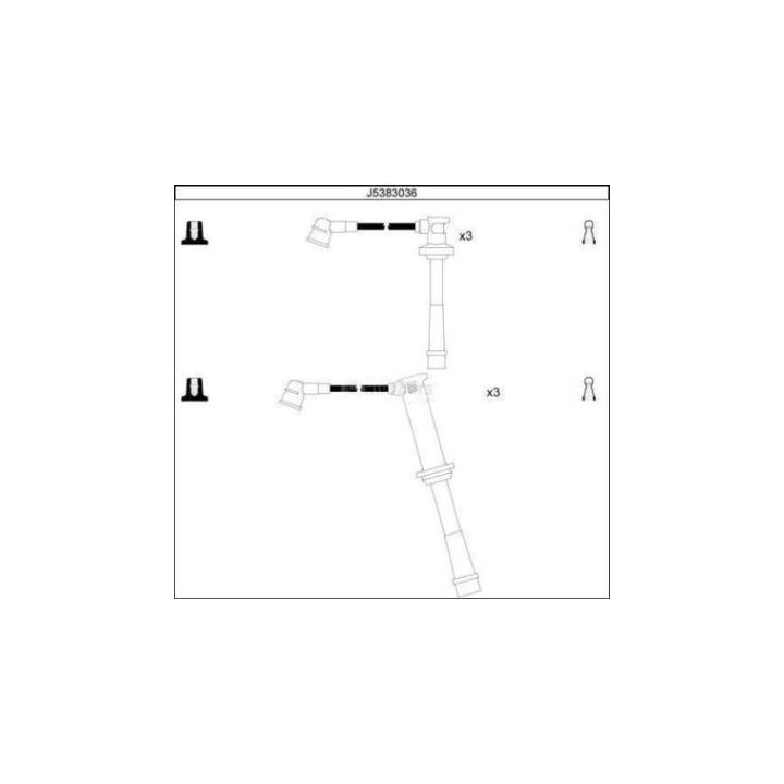 Uždegimo laido komplektas NIPPARTS J5383036
