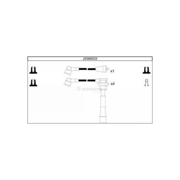 Uždegimo laido komplektas NIPPARTS J5385033