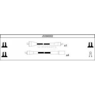Uždegimo laido komplektas NIPPARTS J5390002