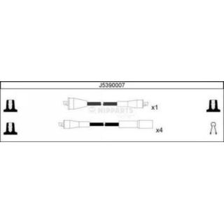 Uždegimo laido komplektas NIPPARTS J5390007