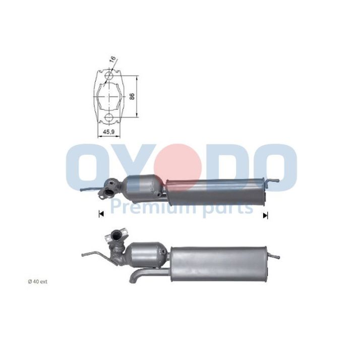 Katalizatoriaus keitiklis Oyodo 10N0015-OYO