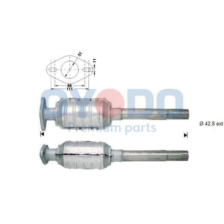 Katalizatoriaus keitiklis Oyodo 10N0021-OYO