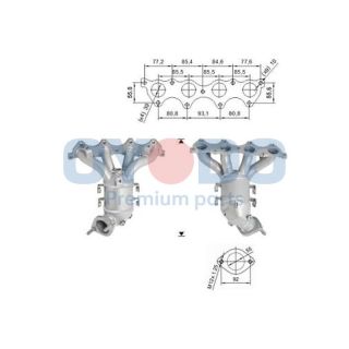 Katalizatoriaus keitiklis Oyodo 10N0042-OYO
