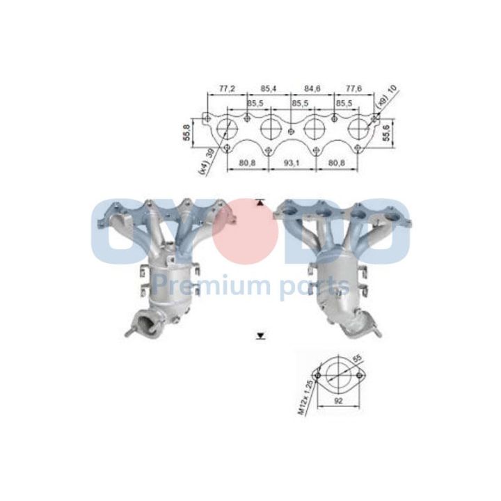 Katalizatoriaus keitiklis Oyodo 10N0042-OYO