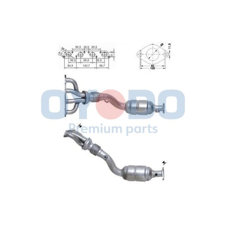 Katalizatoriaus keitiklis Oyodo 10N0047-OYO