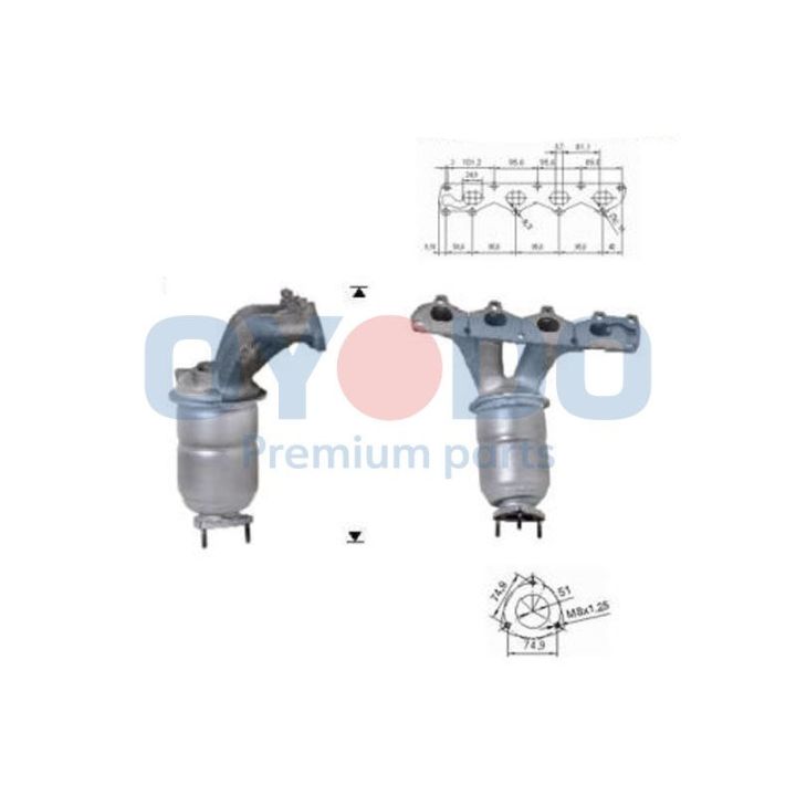 Katalizatoriaus keitiklis Oyodo 10N0054-OYO