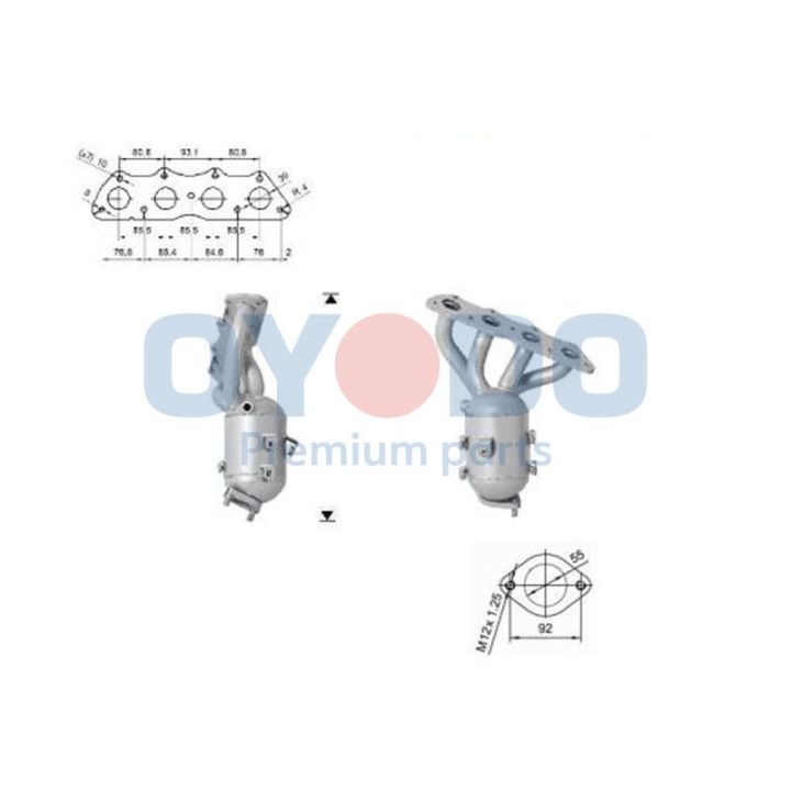 Katalizatoriaus keitiklis Oyodo 10N0063-OYO