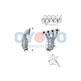 Katalizatoriaus keitiklis Oyodo 10N0077-OYO