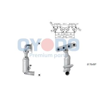 Katalizatoriaus keitiklis Oyodo 10N0101-OYO