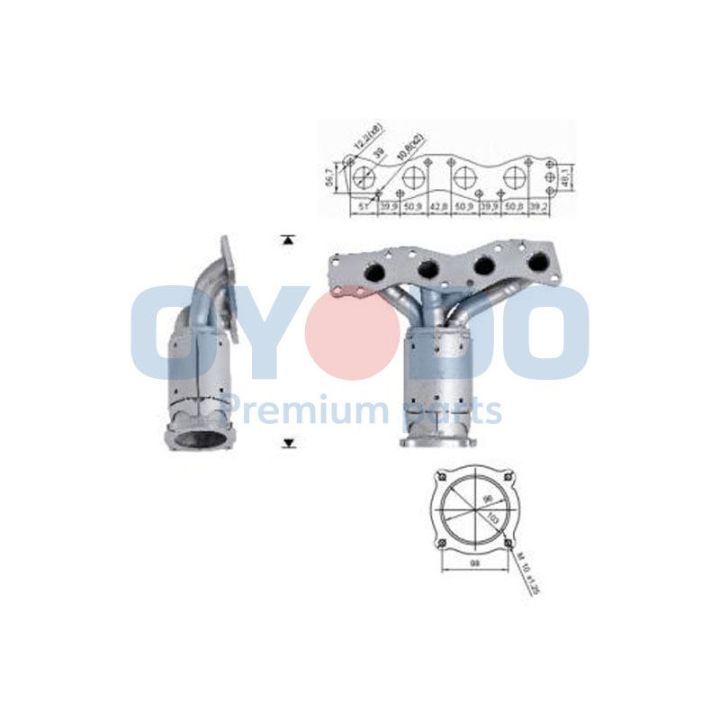 Katalizatoriaus keitiklis Oyodo 10N0103-OYO