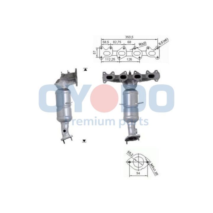 Katalizatoriaus keitiklis Oyodo 10N0129-OYO