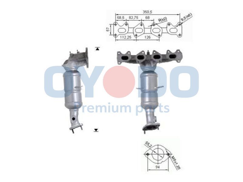 Katalizatoriaus keitiklis Oyodo 10N0129-OYO