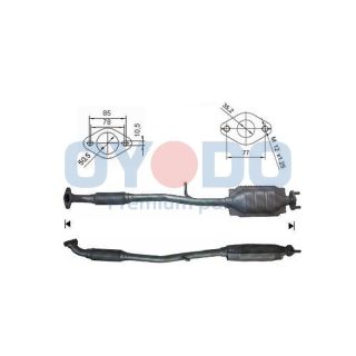 Katalizatoriaus keitiklis Oyodo 10N0154-OYO