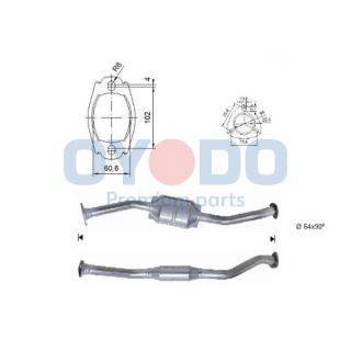 Katalizatoriaus keitiklis Oyodo 20N0054-OYO