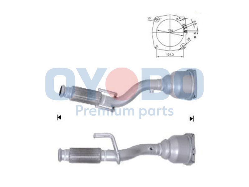 Katalizatoriaus keitiklis Oyodo 20N0090-OYO