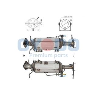 Suodžių / kietųjų dalelių filtras, išmetimo sistema Oyodo 20N0009-OYO