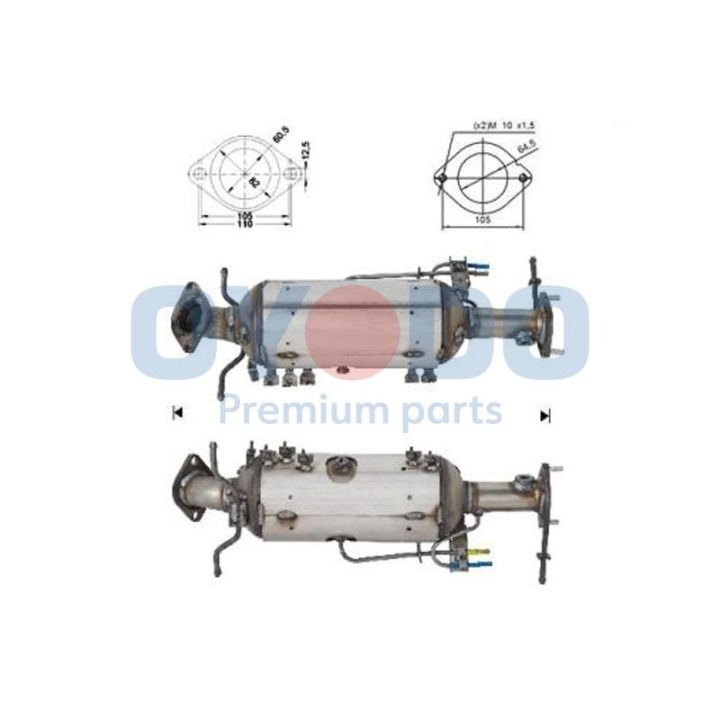 Suodžių / kietųjų dalelių filtras, išmetimo sistema Oyodo 20N0009-OYO