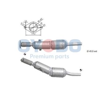 Suodžių / kietųjų dalelių filtras, išmetimo sistema Oyodo 20N0016-OYO