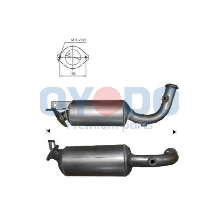 Suodžių / kietųjų dalelių filtras, išmetimo sistema Oyodo 20N0092-OYO