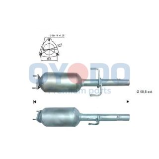 Suodžių / kietųjų dalelių filtras, išmetimo sistema Oyodo 20N0104-OYO