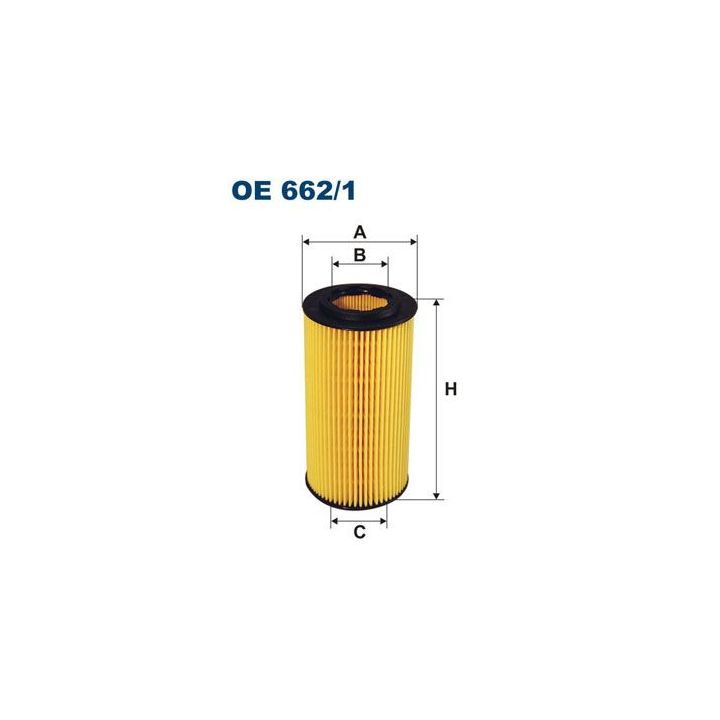 Alyvos filtras FILTRON OE 662/1