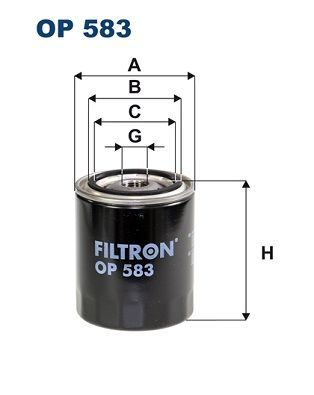 Alyvos filtras FILTRON OP 583