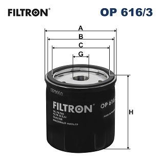 Alyvos filtras FILTRON OP 616/3