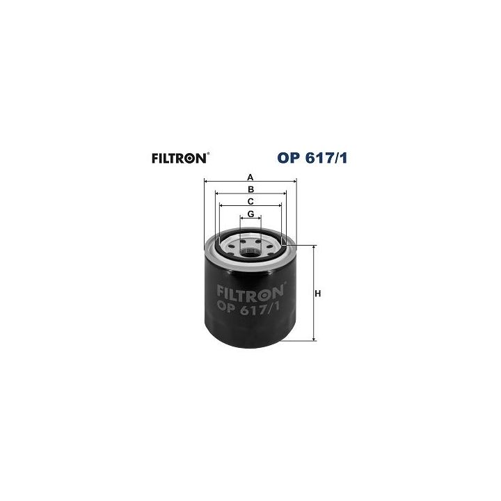 Alyvos filtras FILTRON OP 617/1