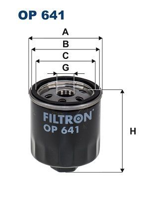 Alyvos filtras FILTRON OP 641