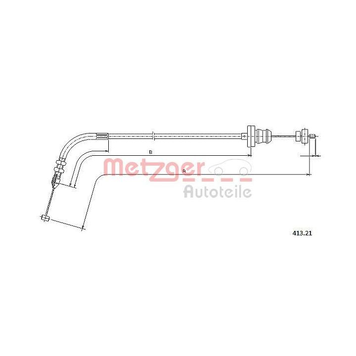 Akceleratoriaus trosas METZGER 413.21