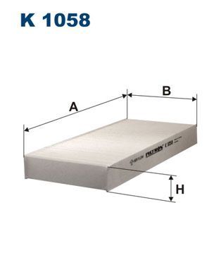 Filtras, salono oras FILTRON K 1058