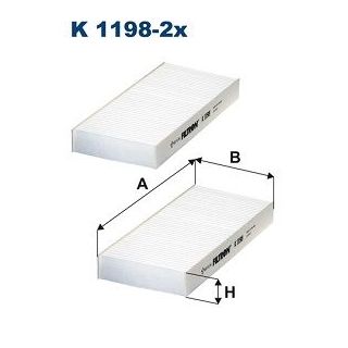 Filtras, salono oras FILTRON K 1198-2x