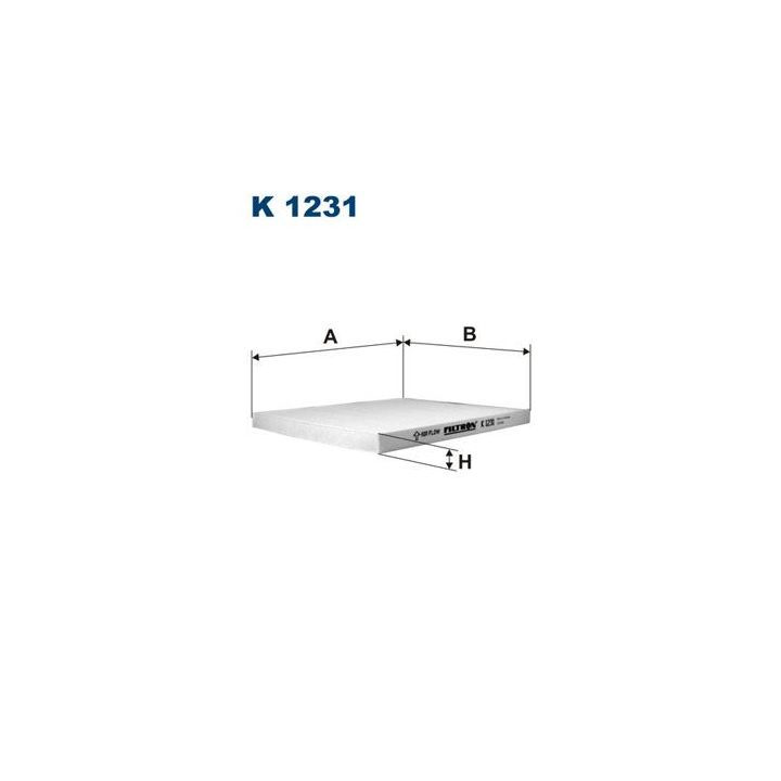 Filtras, salono oras FILTRON K 1231