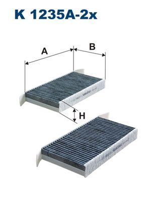 Filtras, salono oras FILTRON K 1235A-2x