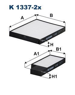Filtras, salono oras FILTRON K 1337-2x