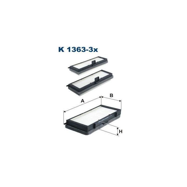 Filtras, salono oras FILTRON K 1363-3x
