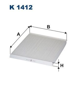 Filtras, salono oras FILTRON K 1412