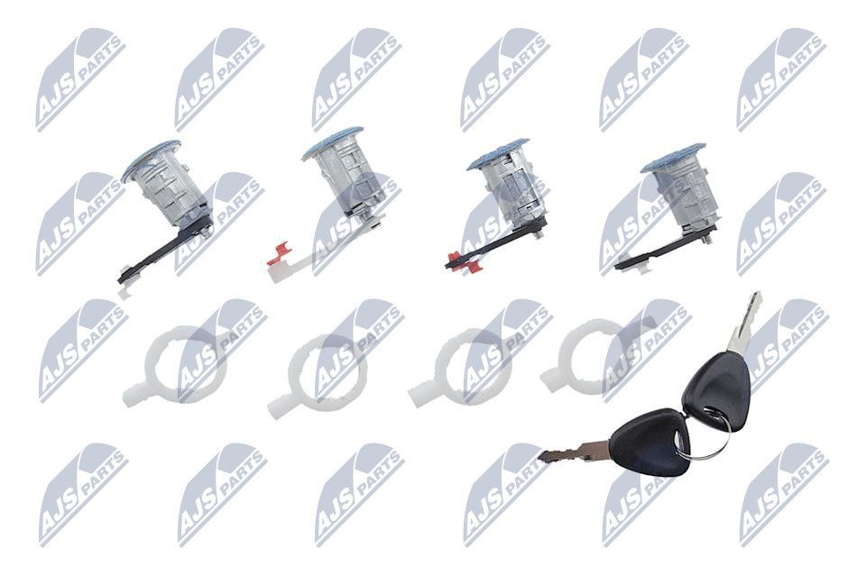 Užrakto cilindro komplektas NTY EZC-RE-025