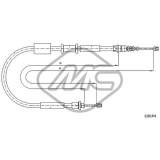 Trosas, stovėjimo stabdys Metalcaucho 81297